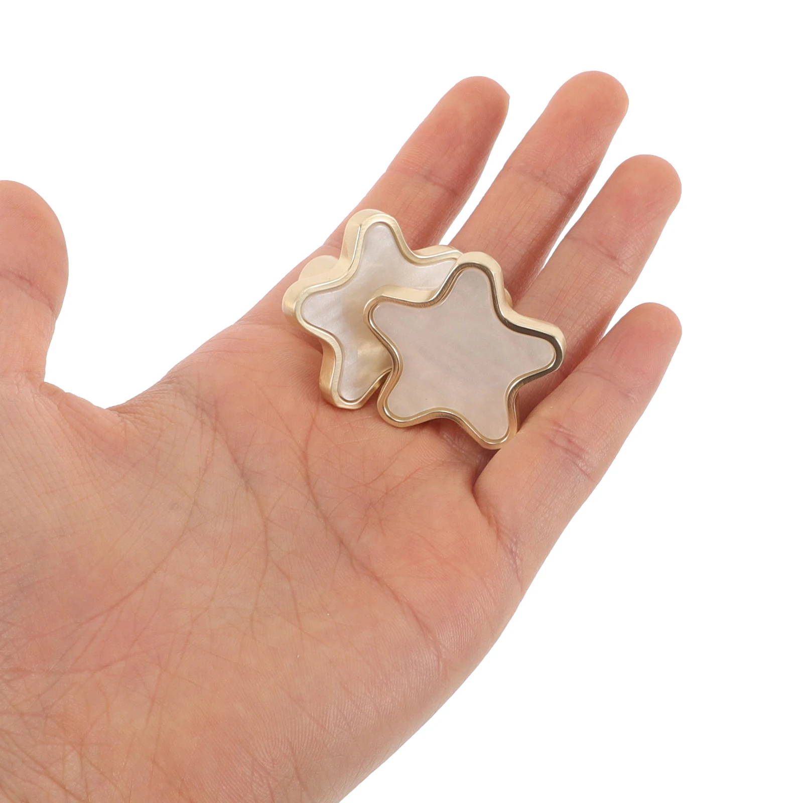 

2pcs Star Shaped Metal Cabinet Handles Nordic Zinc Alloy Durable Easy Install For Kitchen Bedroom Bathroom Wardrobes Drawers