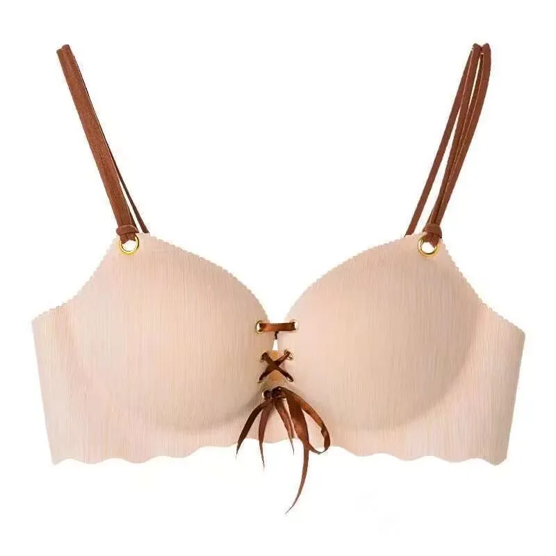 One piece Women's Seamless Bra Sexy Lingerie 3/4 Cup No Wire Adjustable Tops Female Bralette Intimates view 4