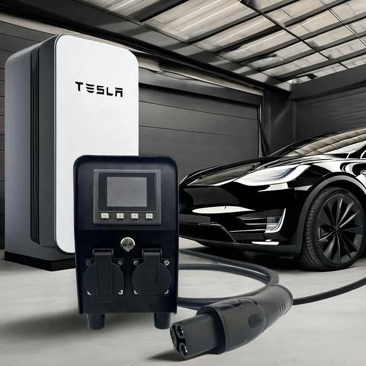 محطة طاقة محمولة 3KW V2L 30A عاكس تفريغ السيارة الكهربائية مناسب لـ Nacs Te sla 3/Y/S/X النسخة الأمريكية te sla V2l