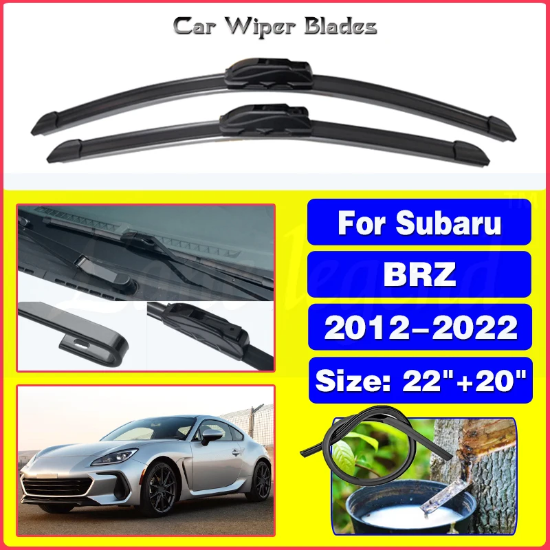 

Car Wiper Blade For Subaru BRZ 2012 - 2022 Windshield Windscreen Brush Front Window U Type J Hooks 2018 2019 2020 2021 22"+20"