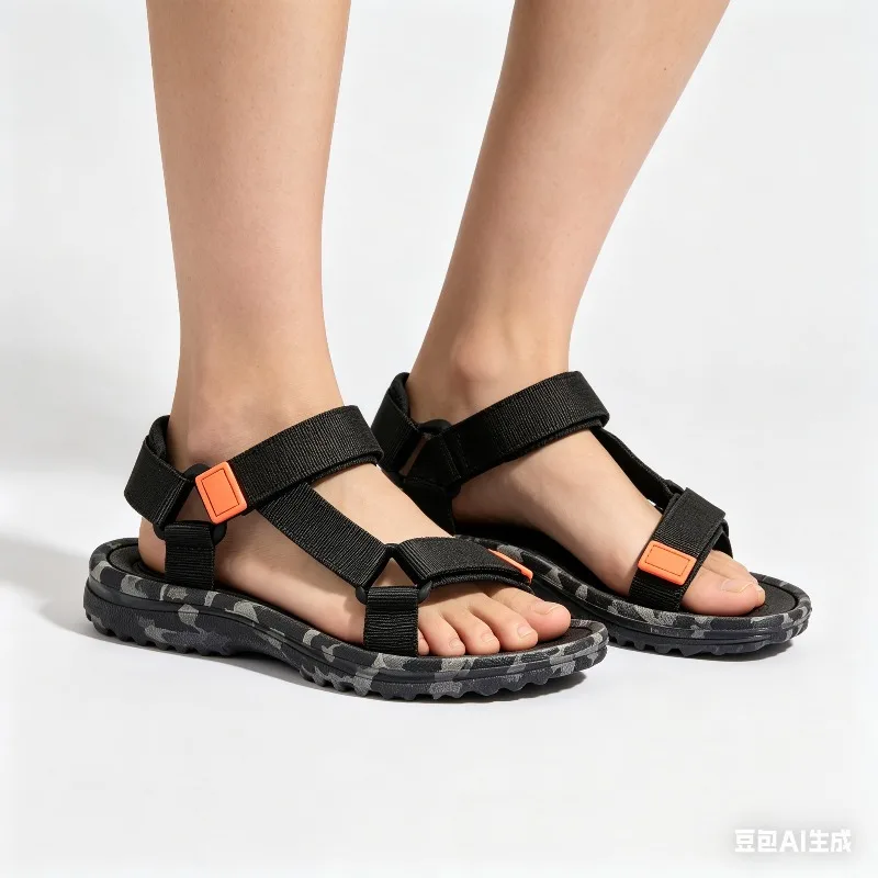 

Summer Breathable Comfortable Roman Sandals Water Shoes for Hiking and Outdoor Activities