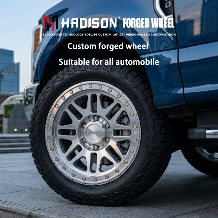 Custom Forged Beadlock Off-Road Wheels 16-22 Inch 8-Lug Rims Fit For Ford F-250 Ram 2500 Chevrolet Silverado HD Nissan Titan XD