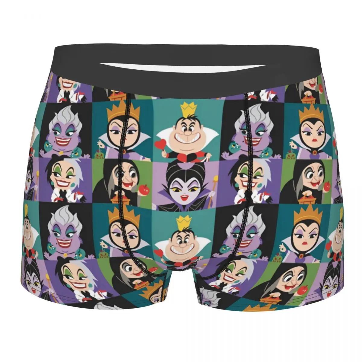 Villains Cartoon Queen Movie Man Underwear Evil Maleficent Boxer Briefs Shorts Panties Funny Soft Underpants for Male S-XXL