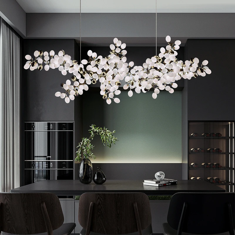 Imagem -02 - Nordic Grapes Bunch Hanging Chandelier Lâmpada para Sala de Jantar Sala de Estar Loft Villa Hotel Hall Decor Pendant Lights Luxo