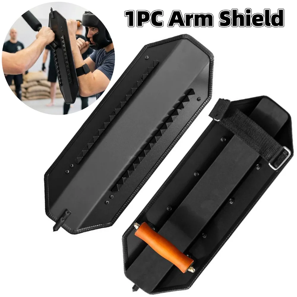 Escudo Metálico Multifuncional para Defensa Personal, Tipo Brazo, Anti-Desordén, para Exteriores, Escuelas, Centros Comerciales, Hogares y Empresas