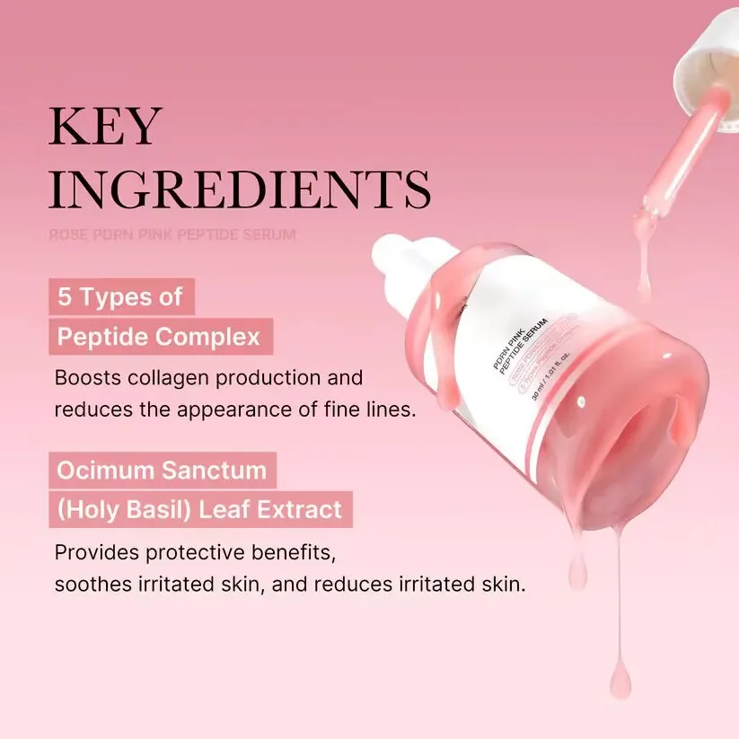New 2026 Korean Premium Peptide Collagen Serum Deep Hydration Refine Skin Texture 30ml