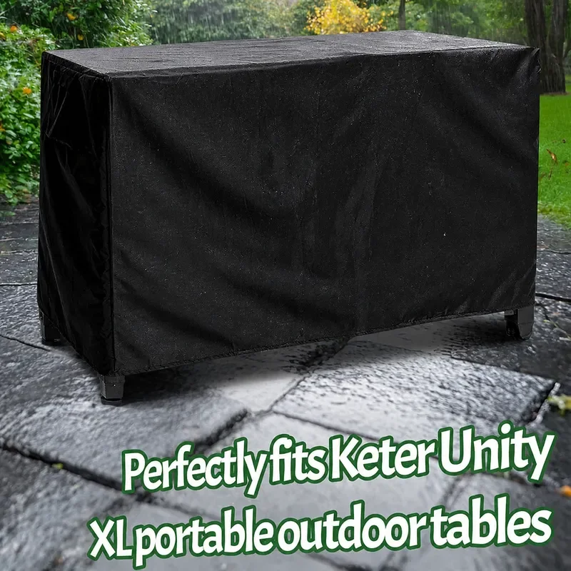 Compatible avec la housse de table de préparation extérieure imperméable Keter Unity XL pour casier de repas portable