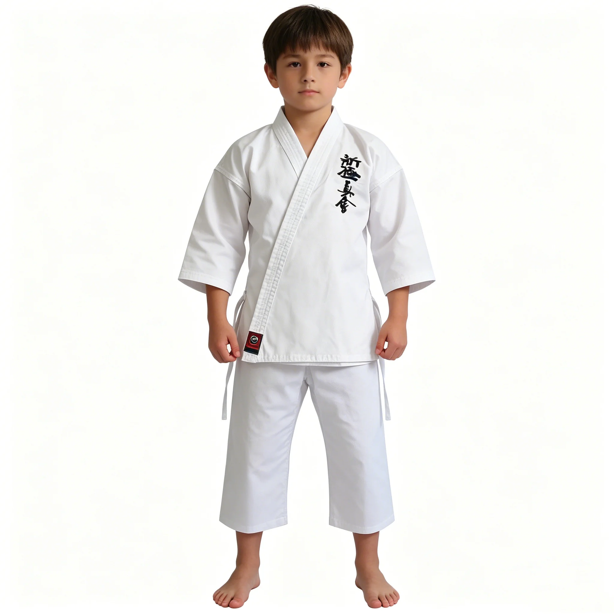 Dobok de Algodão Shinkyokushin de 10oz para Crianças, Uniforme de Karatê em Lona Reforçada, Roupa de Treinamento de Judô WKF, Kimono