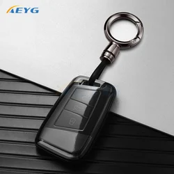TPU Car Key Case Cover For Skoda Kodiaq Karoq Octavia Fabia For Seat Ateca For Volkswagen VW Passat B8 Polo Tiguan Atheon Taos