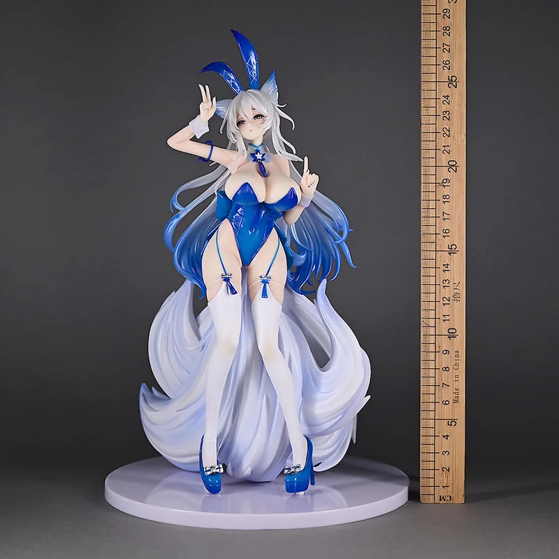 Figurka Azur Lane Shinano Bunny Girl GK 28cm Model PVC Anime Kolekcjonerska Shinano Ryuuketsu ‌   Model Biurko Dekoracja Zabawki Prezent