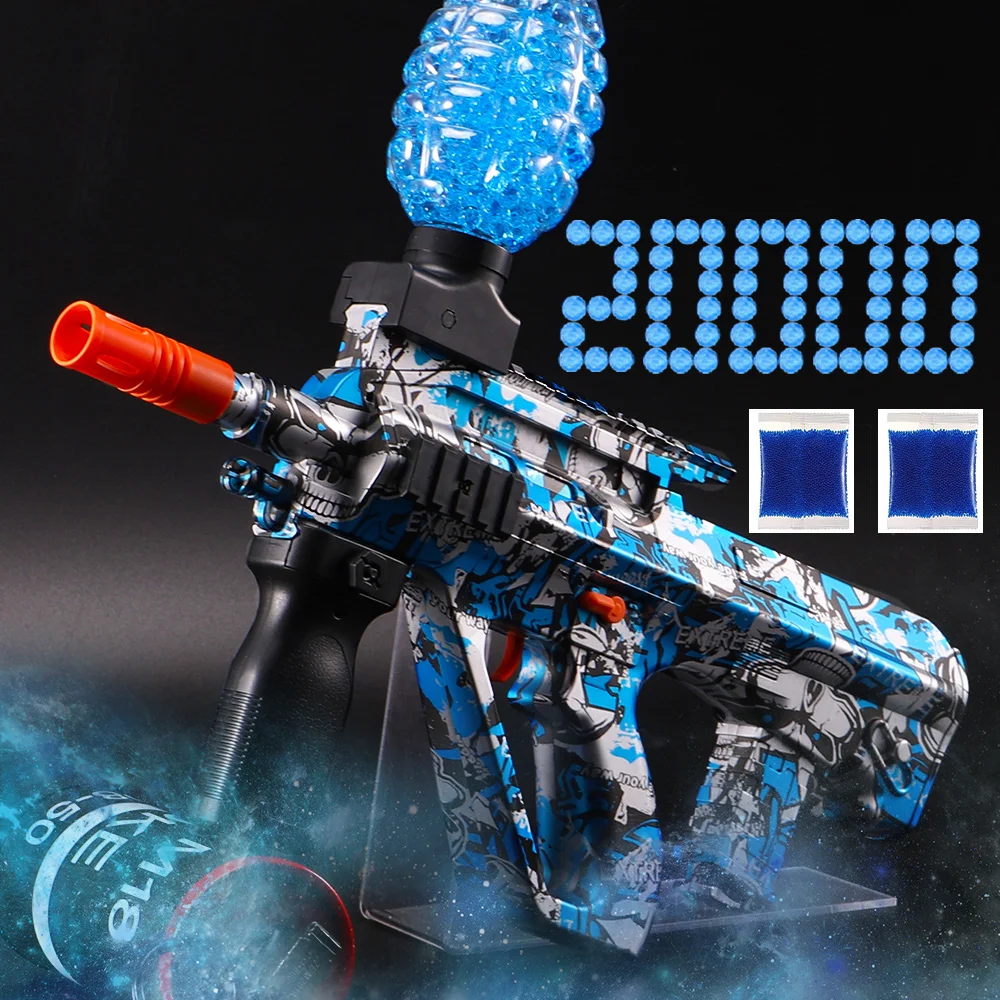 UZI Electric Gel Ball Blaster Toys, Manual/Automatic Eco-Friendly Splatter Ball Blaster, Suitable For Outdoor Shooting Games