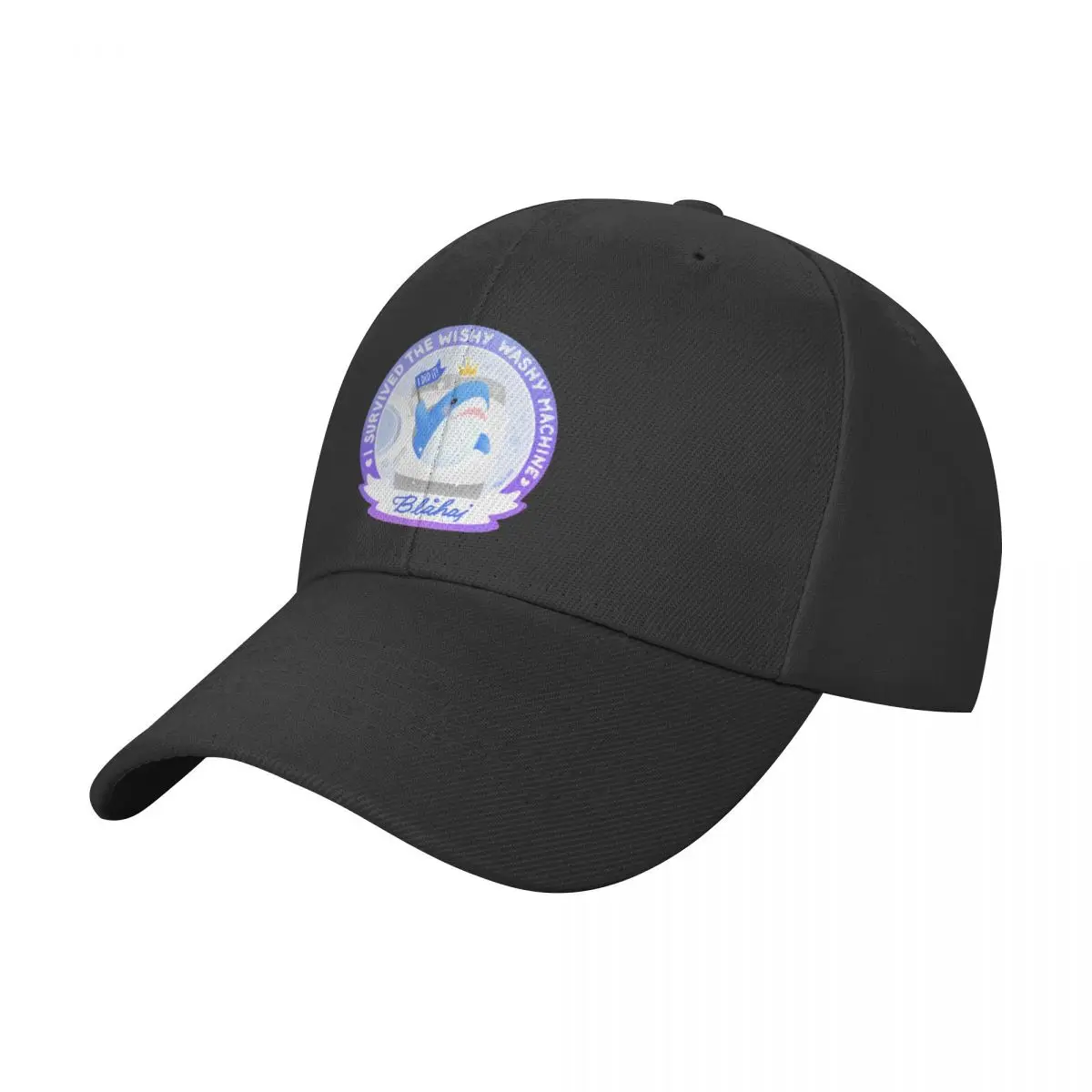 Blahaj: I survived the wishy washy machine Badge Baseball Cap dad hat Brand Man cap Beach Kids Hat Woman Hats Men's