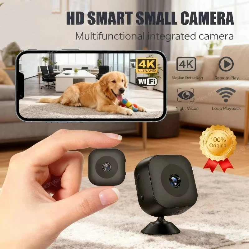 4K HD Security Camera WiFi Wireless Wide Angle Indoor Night Vision Motion Detection 2 Way Audio Home Surveillance Monitor 2026