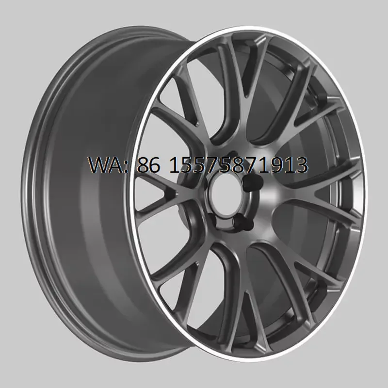 Forged Aluminium Alloy Wheel Hub 17 Inch 5x120 Black Finish Multiple Spokes Design GH56 Model New