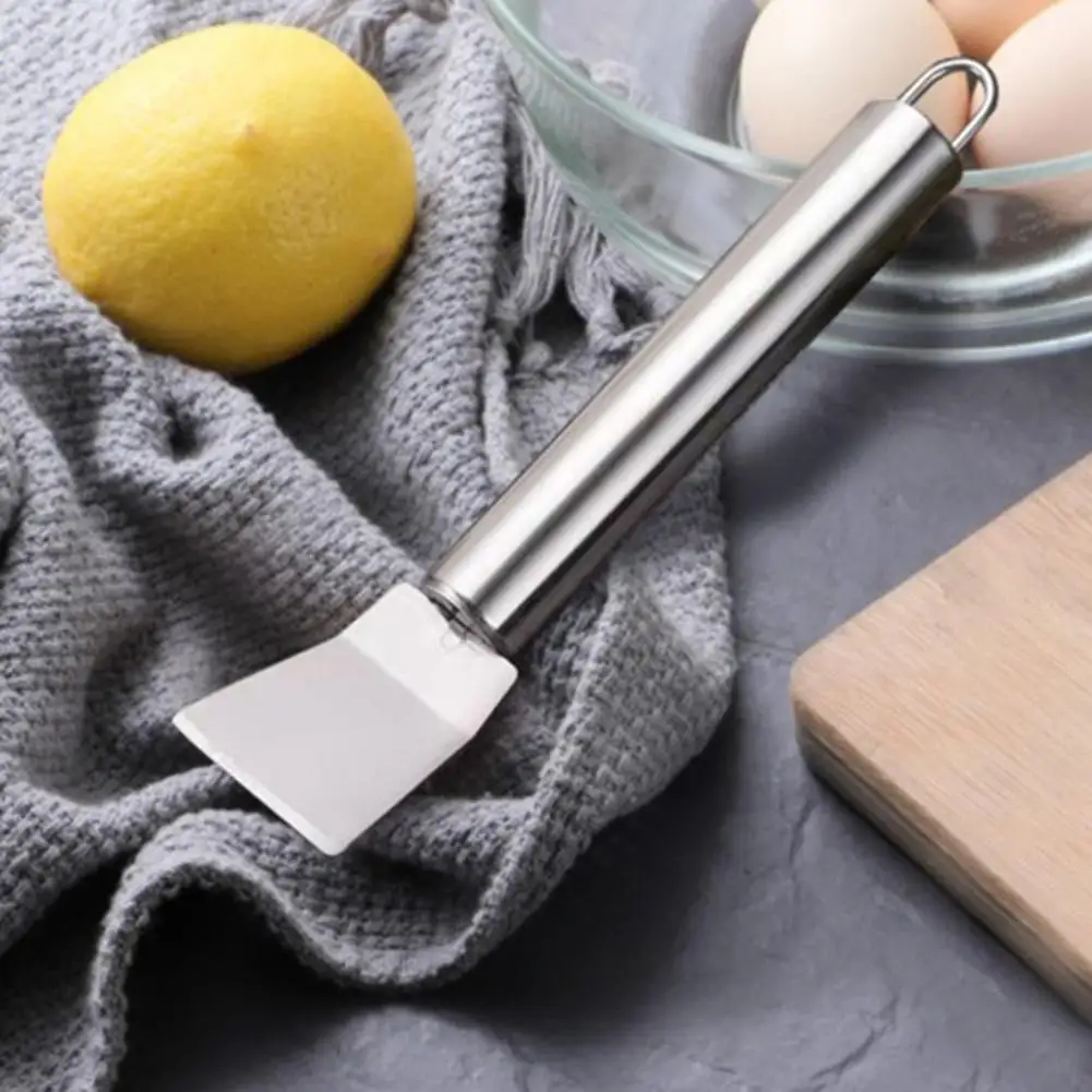 Stainless Steel Scraper for Home Kitchen Shovel Stainless Steel Shovel with Hanging Holes Reusable Ice Thawing Scraper