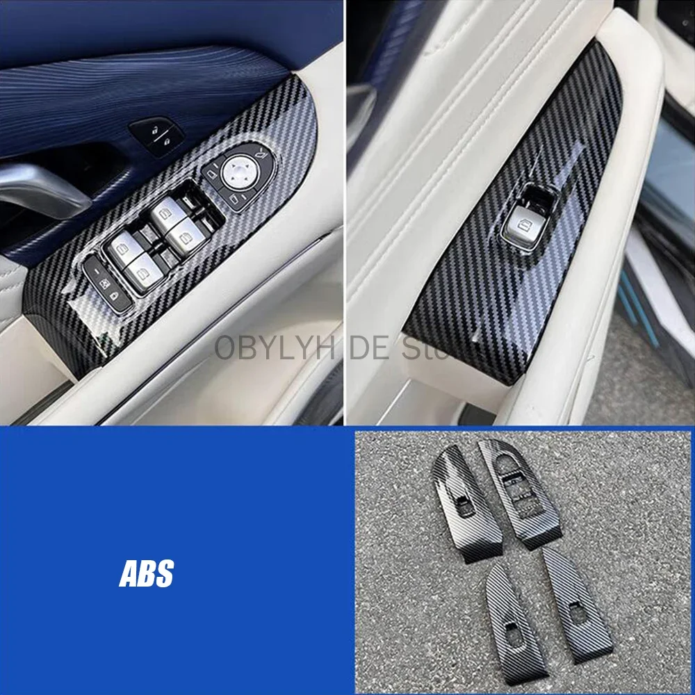 واقي كسوة لوحة تحكم في الرفع ، إكسسوارات سيارة من الكربون ، زجاج باب ونافذة ، dfeng Voyah Free #2