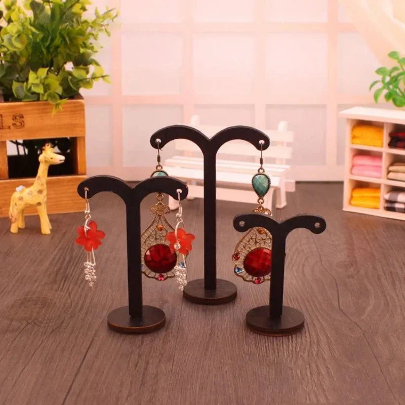 Vintage Wooden R Earring Display Stand, Jewelry Earrings Showing Rack , Jewelry Organizer Case Props 3pieces/set
