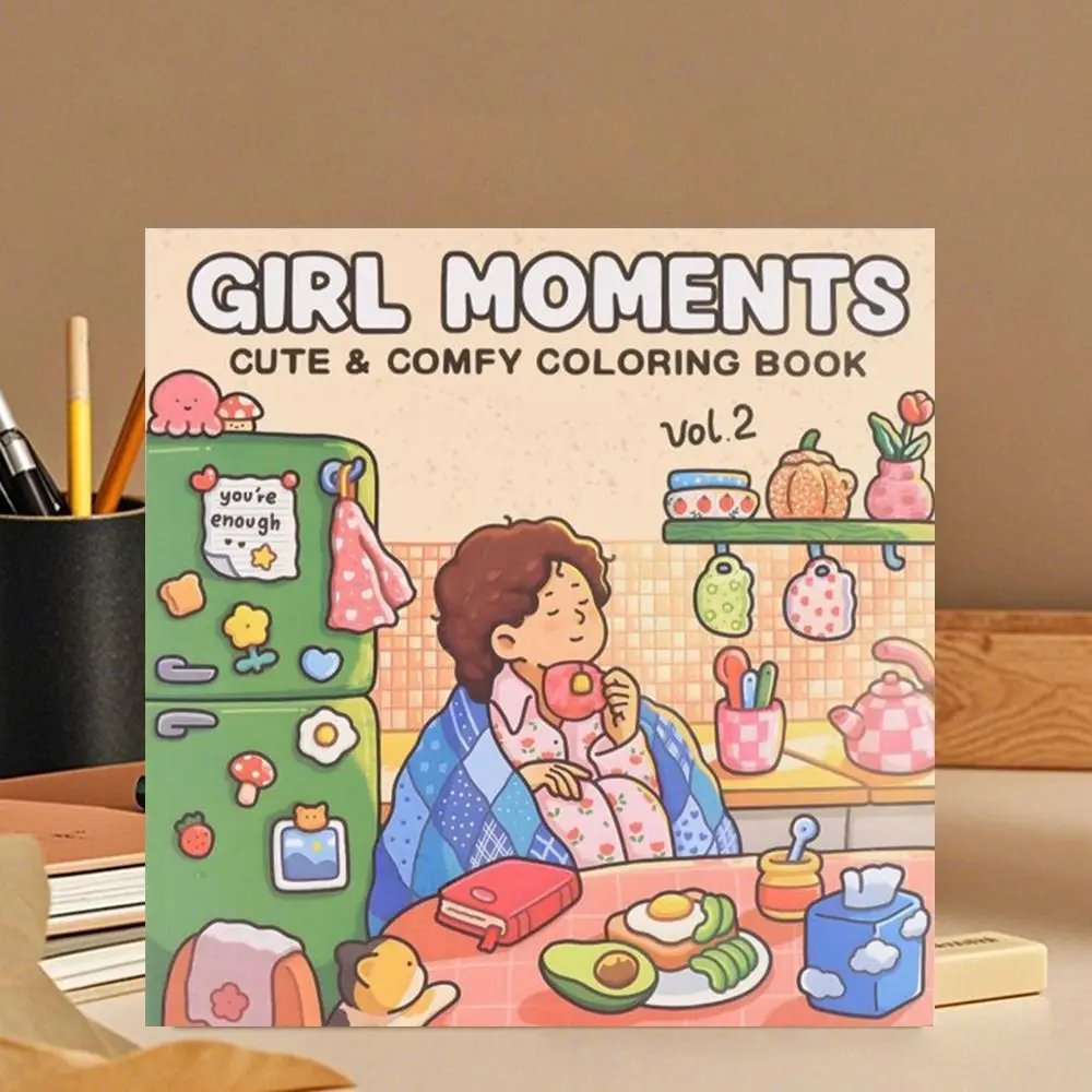 Cartoon Coloring Book Stress Relief Educational Graffiti Painting Book Painting Gift Montessori Drawing Toy for Adults And Teens