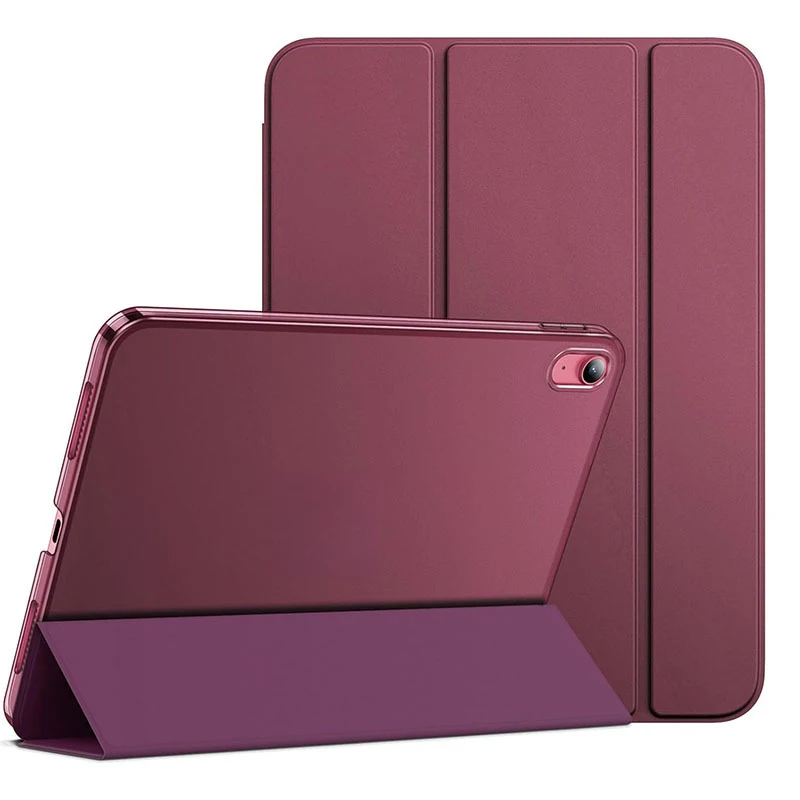 For iPad Protective Case with Complete Model Selection, Tri-Fold, Shockproof Tablet Case 10th