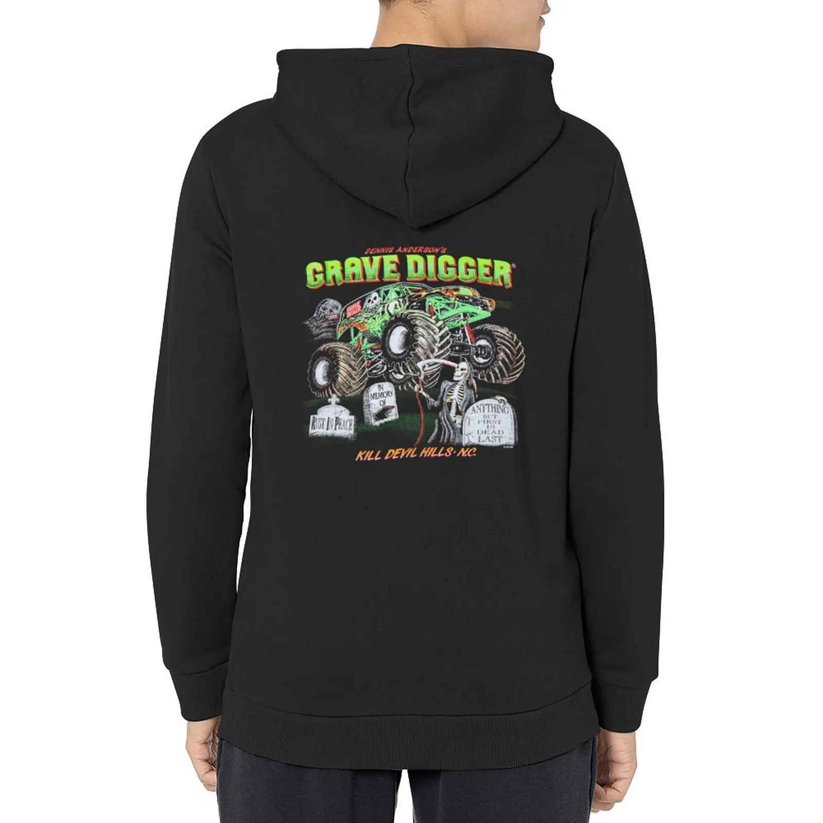 

Grave Digger Dennis Anderson Kill Devil Hills Hoodie men clothing men's sweat-shirt mens designer clothes oversized hoodie
