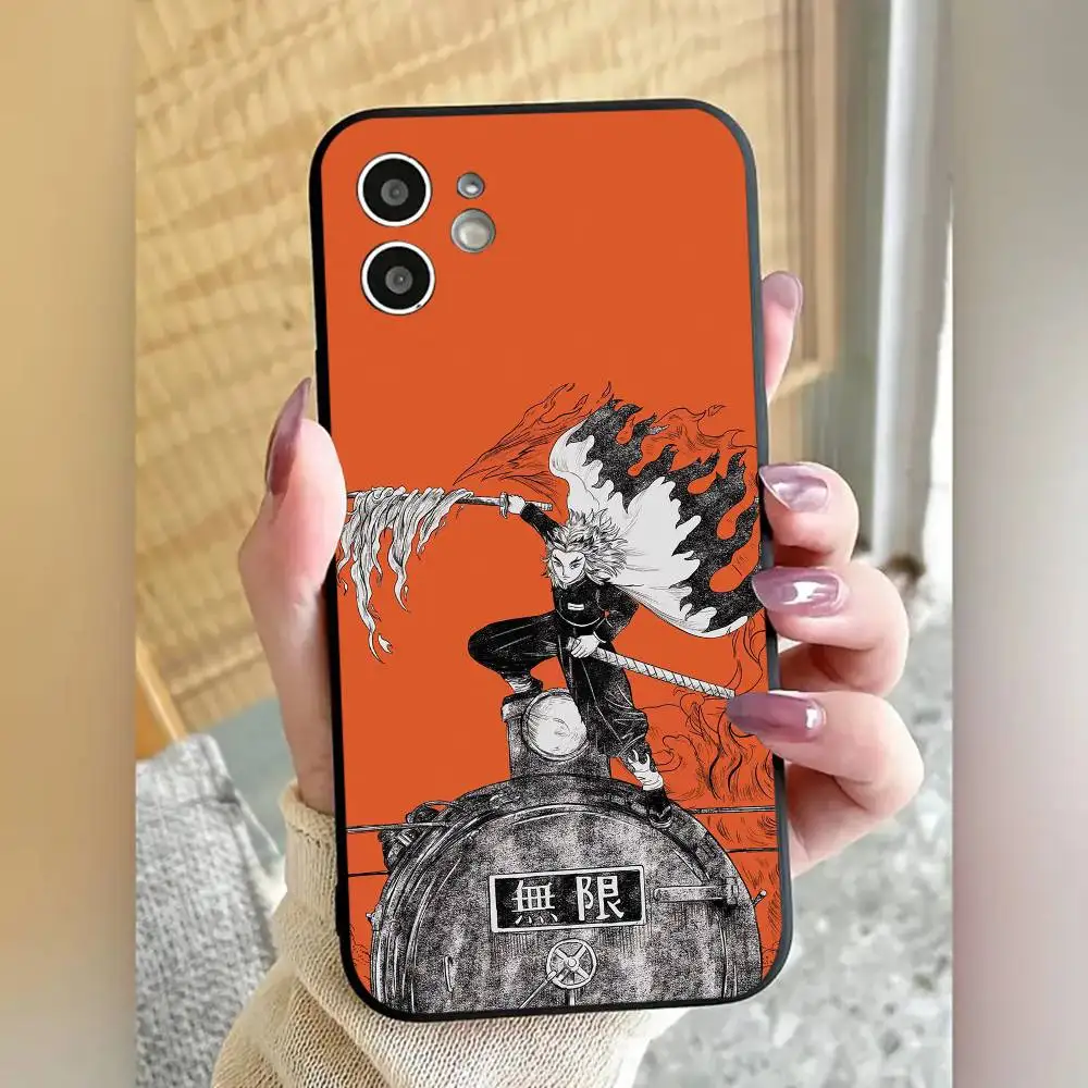 Kyojuro Rengoku Capa de telefone de silicone macio para iPhone 17 Air 16 15 14 13 12 11 Plus Pro Max Plus