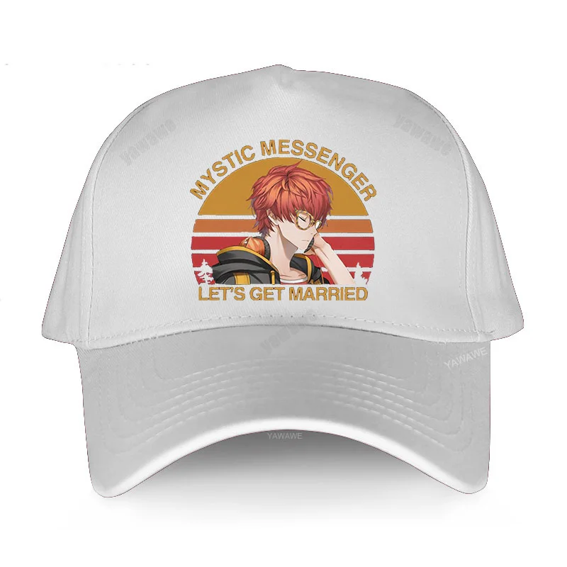 Classic Vintage Mystic Messenger Men Pure Cotton hats 707 Saeyoung Choi Otome Game Fans fashion caps luxury brand baseball cap