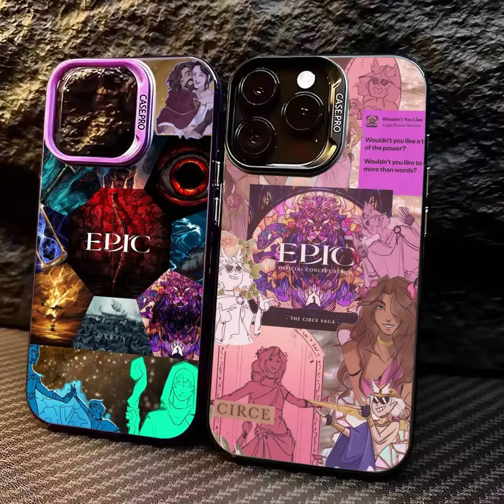 

E-Epic The Musical Music Phone Case For iPhone 17,16,15,14,13,12,11 Plus,Pro Max,Colored Silver Phone Case