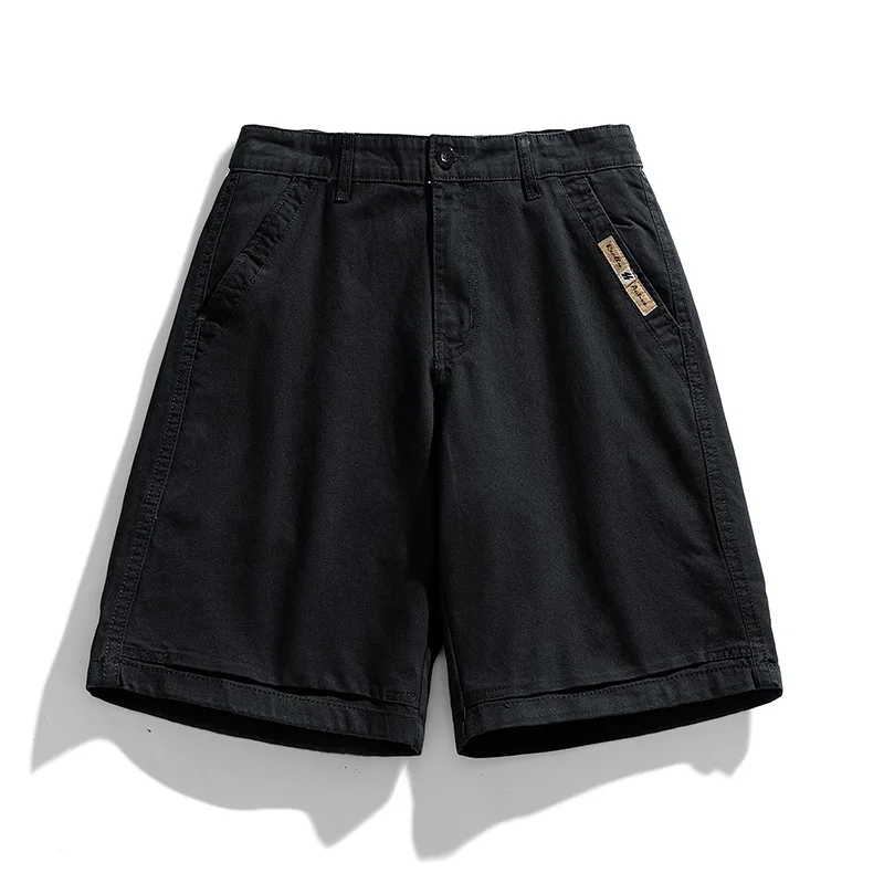 Pantalones cortos de estilo japonés para hombre, Shorts holgados informales, cómodos, transpirables, tipo romano, de cintura media, sólidos, novedad de 2023