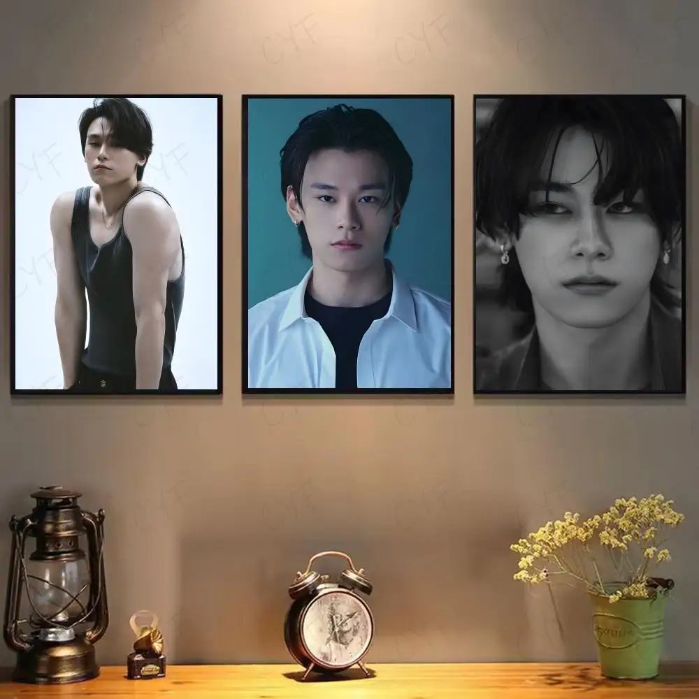 Cha WooMin Actor Poster HD Self Adhesive Waterproof Wall Art Ideal for Home Office Dorm Bedroom Great Gift