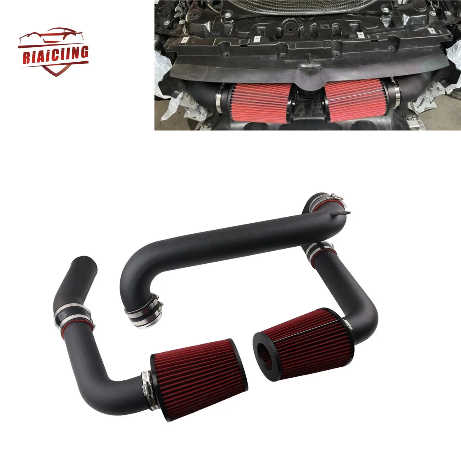 Fit For BMW G80/G82/G83 M3/M4 S58 3.0T 2021‑2026 Front‑Mounted Cold Air Intake Kit Racing Performance Replacement Parts