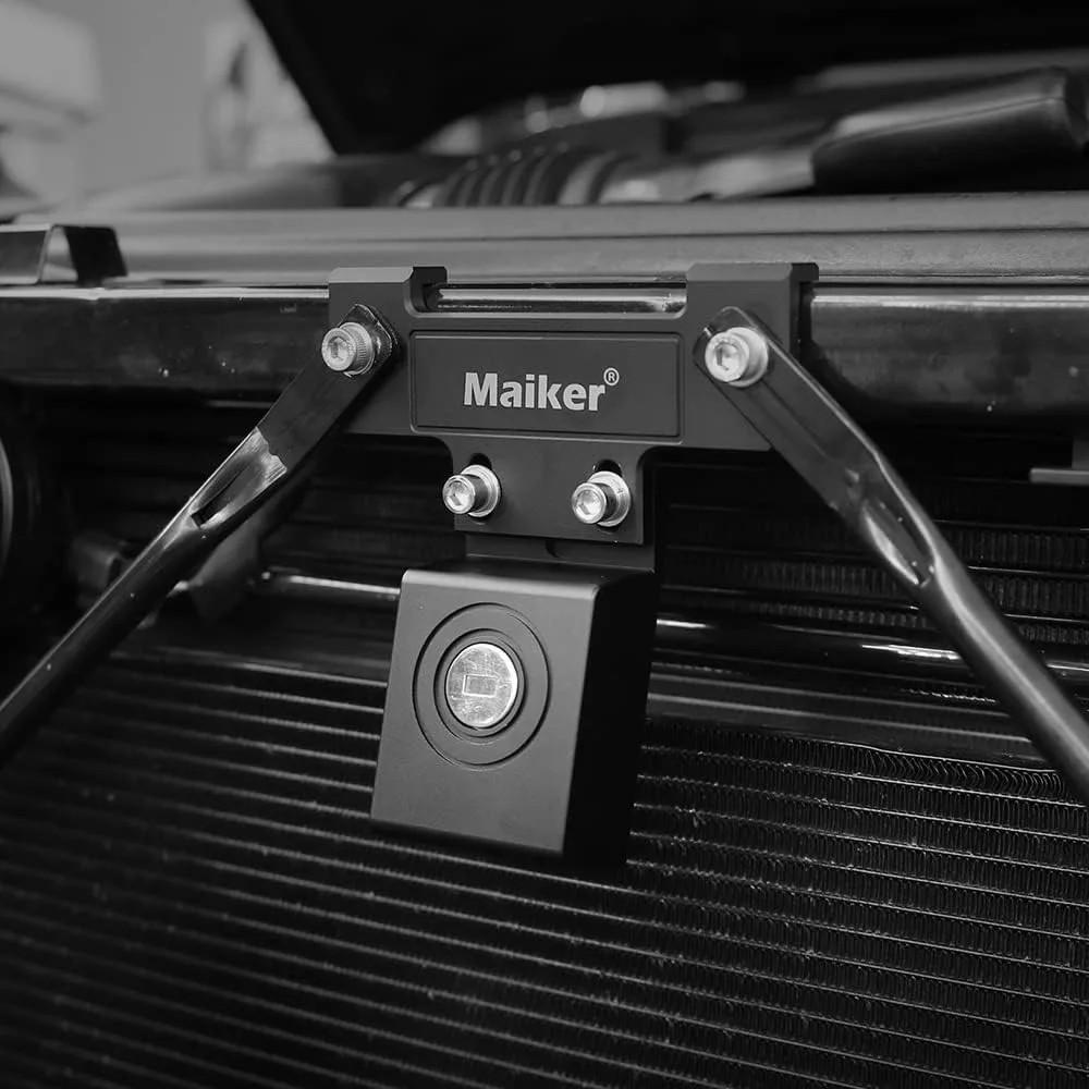 Imagen 4: Kit de cierre de capó con pestillo oculto para Jeep Wrangler JL JLU Gladiator JT 4XE 2018-2023, aluminio negro