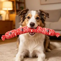 Juguete chirriante resistente para perro: limpia dientes, cachorros