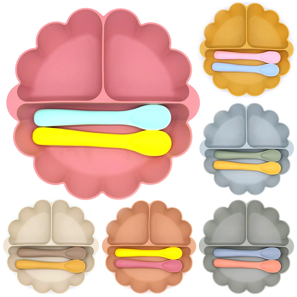 

Детская безопасная силиконовая обеденная тарелка на присоске, детская посуда с героями мультфильмов, тренировочная посуда для кормления малышей, ретро детская миска с улыбкой на лице