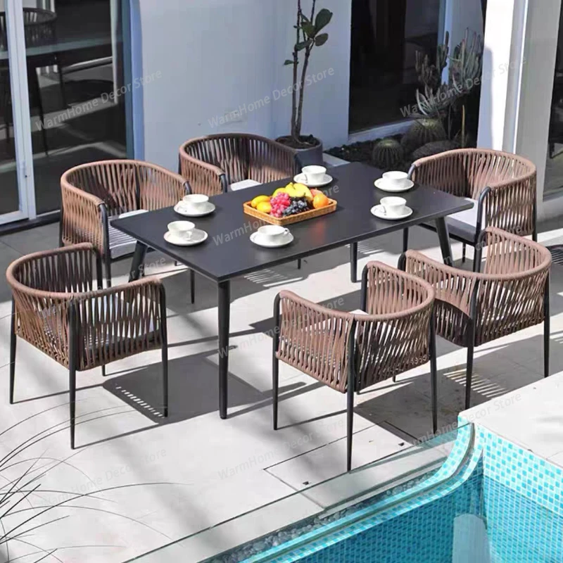 

Creative Hotel Garden Chairs Modern Vanity Outdoor Rattan Garden Chairs Advanced Personality Outdoor Furniture Cadeira Lshyy