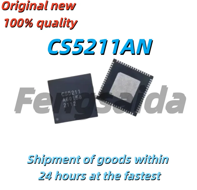 2PCS/100% new CS5211AN CS5211 QFN68 Black plastic casing