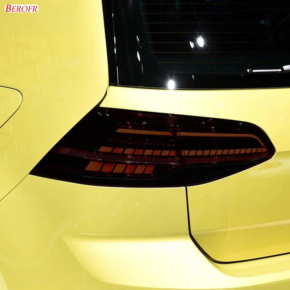 For Volkswagen VW Golf 7 MK7 2012-2019 Accessories Car Headlight Tint Black Protective Film Taillight Transparent TPU Sticker view 3