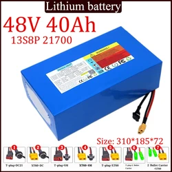 13S8P 48V 40ah Ncr21700T Lithium Battery Built-in Bms 1500W High Power Motor For Electric Tools High Quality Battery