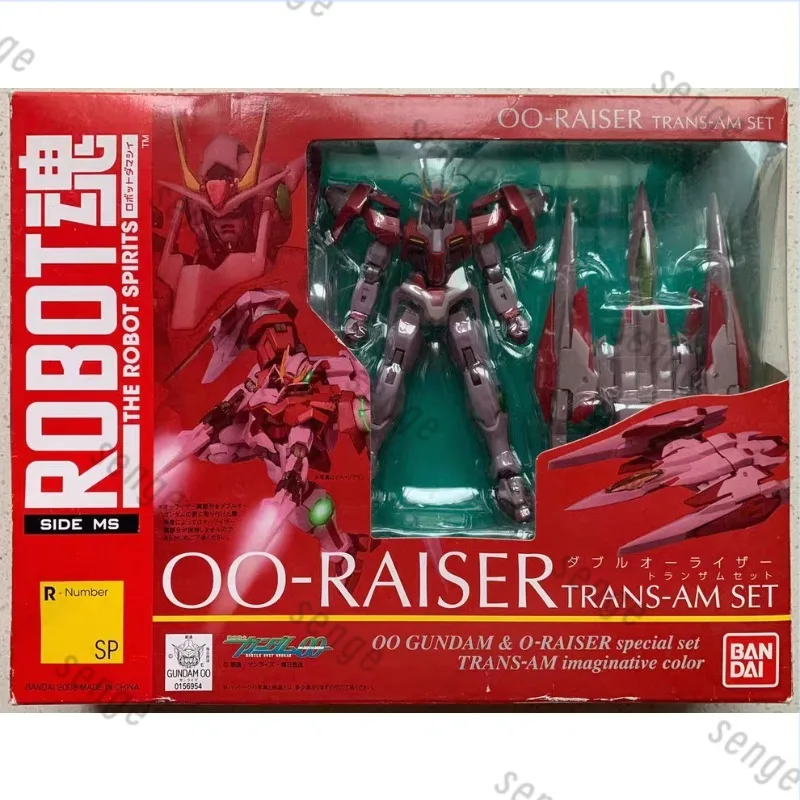 

[Genuine in stock] Bandai ROBOT Soul 00 Raiser Three Red Edition Lift Wing Trans-Am Gundam 00 Limited Set Action Figure Gift Toy