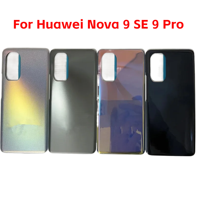 For Huawei Nova 9 SE 9 Pro Glass Battery Cover Repair Replace Back Door Phone Rear Case   Logo Adhesive