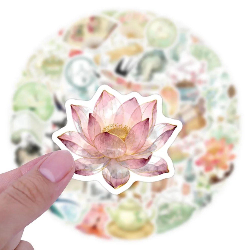 10/50PCS Chinese Style Cartoon Stickers Cultural Objects Graffiti Decoration DIY Toys Laptop Guitar Car Bike Skateboard Decals