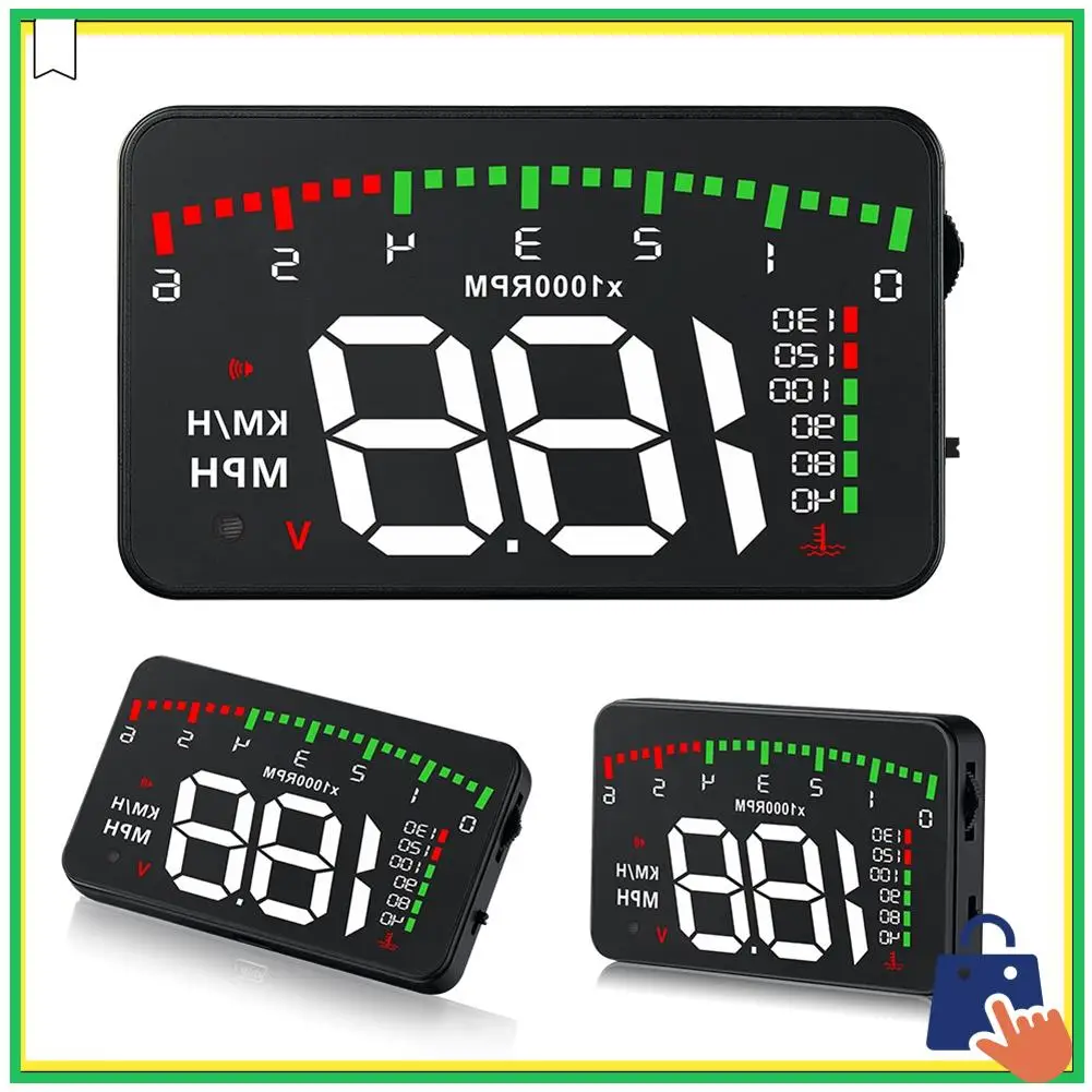 

Advanced A900 Car HUD OBD RPM Meter Head-Up Display Car Accessories Multi-Display Car Digital Speed Engine RPM Water Temperature