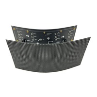 DIY P4 indoor flexible led panel 256x128mm special shapes led display screen dot matrix module tv board