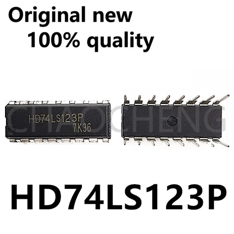 (5-10 قطعة) شرائح HD74LS123P DIP-16 الجديدة 100%