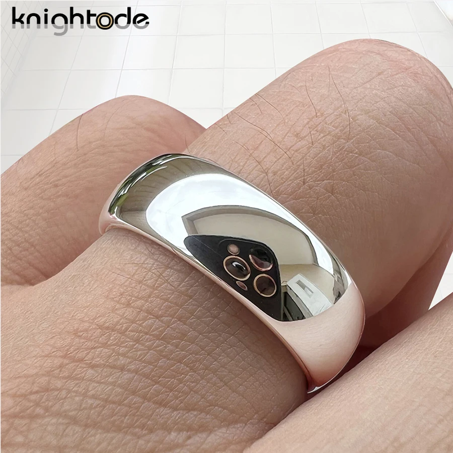 White Gold Color Tungsten Carbide Ring Simple Wedding Band Men Women Engagement Anniversary Gift Dome Polished Comfort Fit