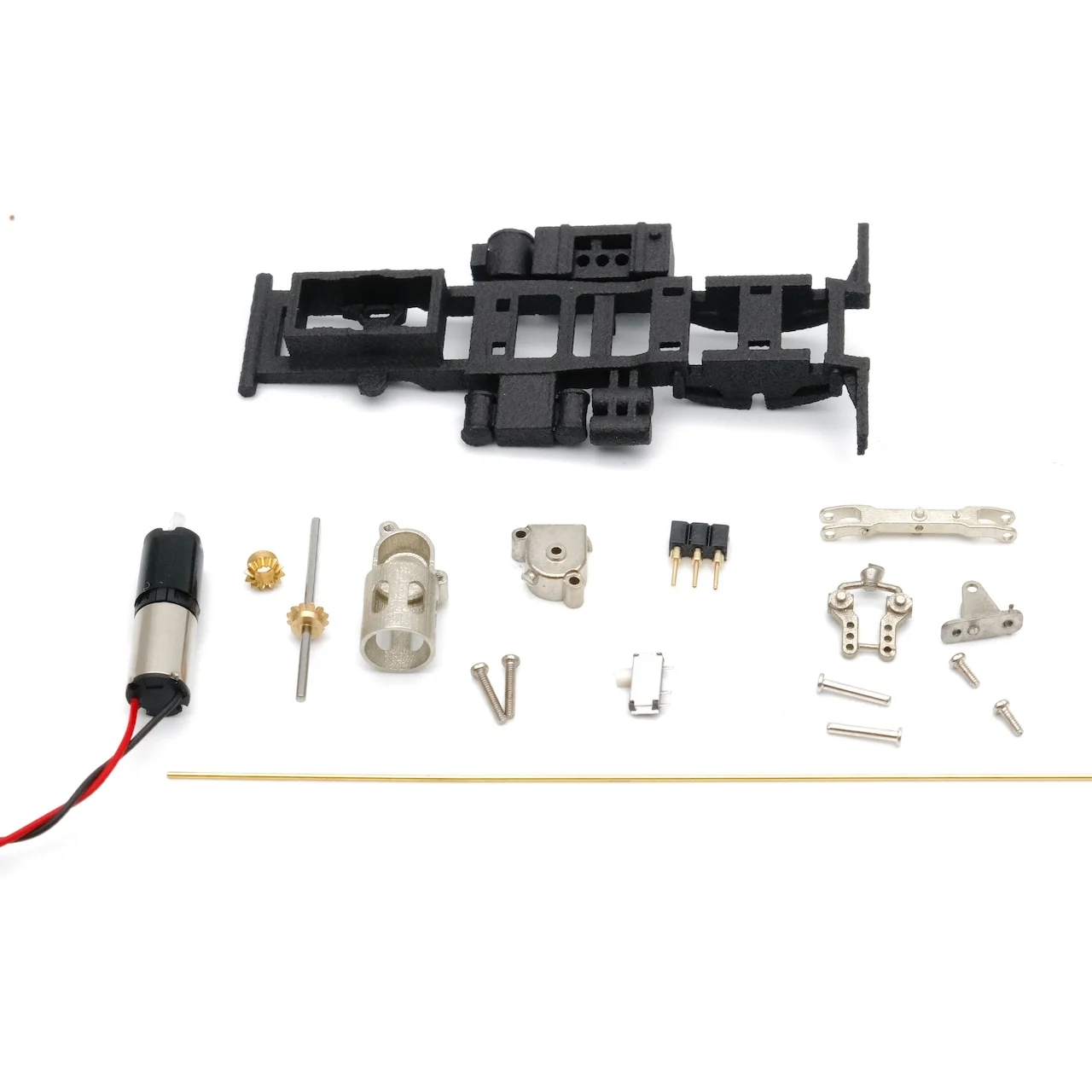 1/87 Scale Mechanical Structure DIY RC Racing Model Chassis 39.5mm for Vehicle Model Competitions And Teaching Demonstrations