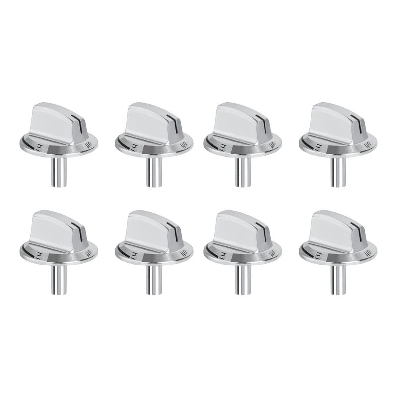 8 PCS Upgrade 5304525746 Long Stem Stove Knobs Replacements, Compatible With Gas Stove Range Oven Knobs