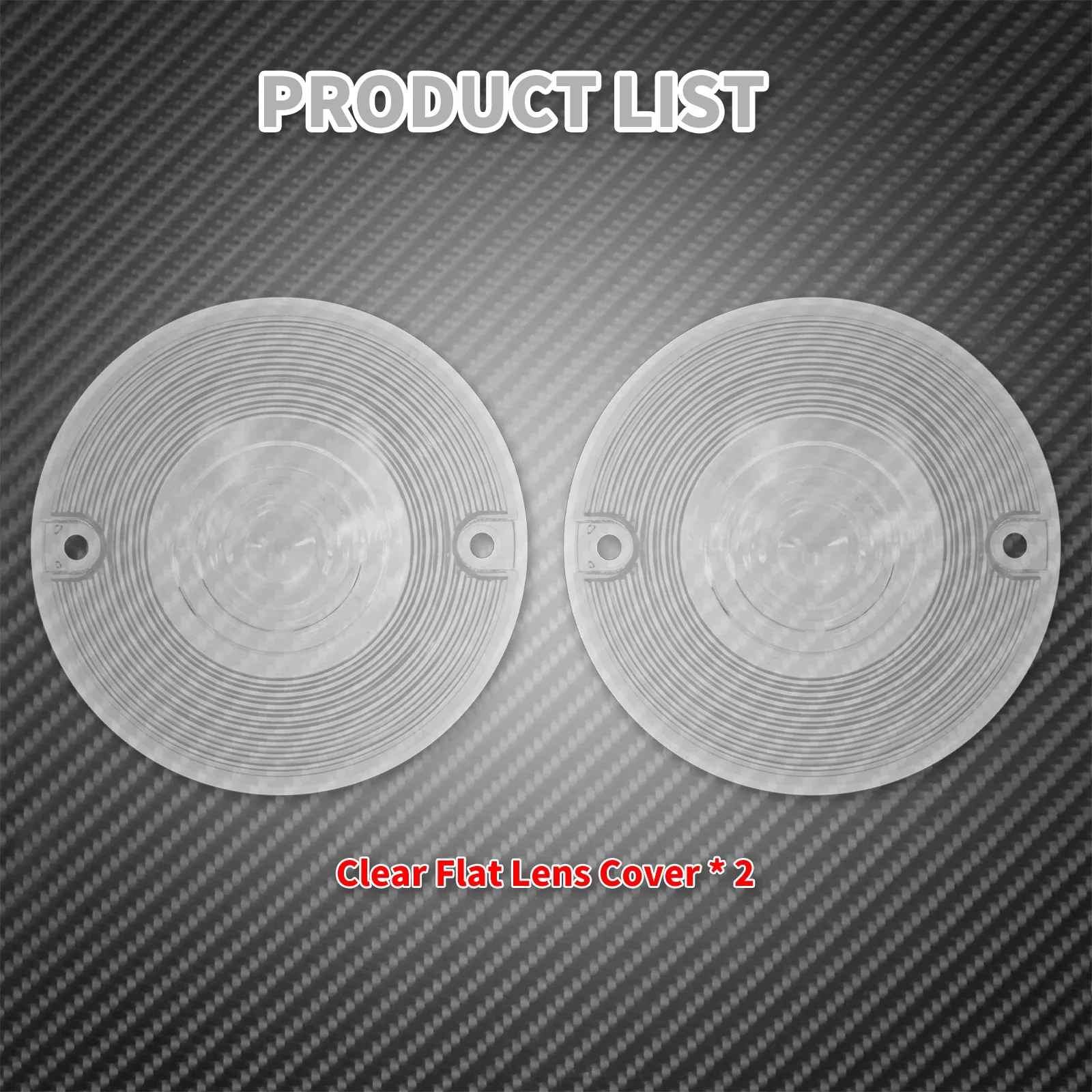 2PCS Motorcycle LED Turn Signal Light Indicator Smoke Red Clear Orange Lens Cover For Harley Softail Heritage Touring Road Glide