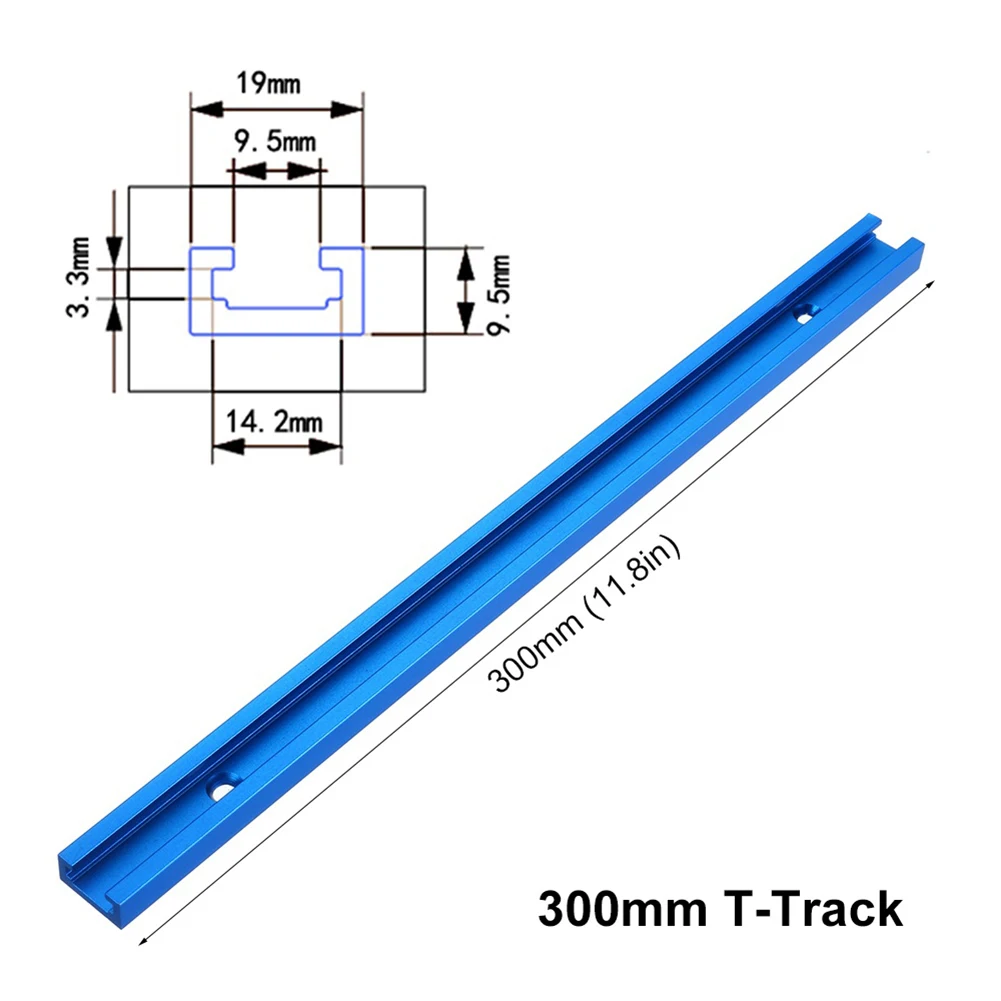 Bagian Miter Jig fungsional alat profesional t-track 300-600mm untuk pertukangan kayu Jig Miter Router merek baru Premium