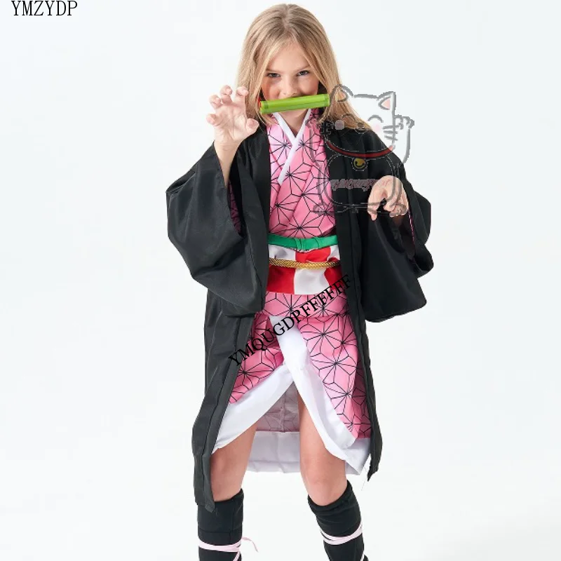 Hot selling anime demon killer Kamado Nezuko cosplay costume carnival party adult uniform Halloween costume new