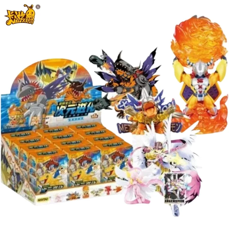 KAYOU Digimon Dimensional Evolution Blind Box Erasers, Random Multi-Character Buildable Erasers, Retro Digimon Adventure Merch